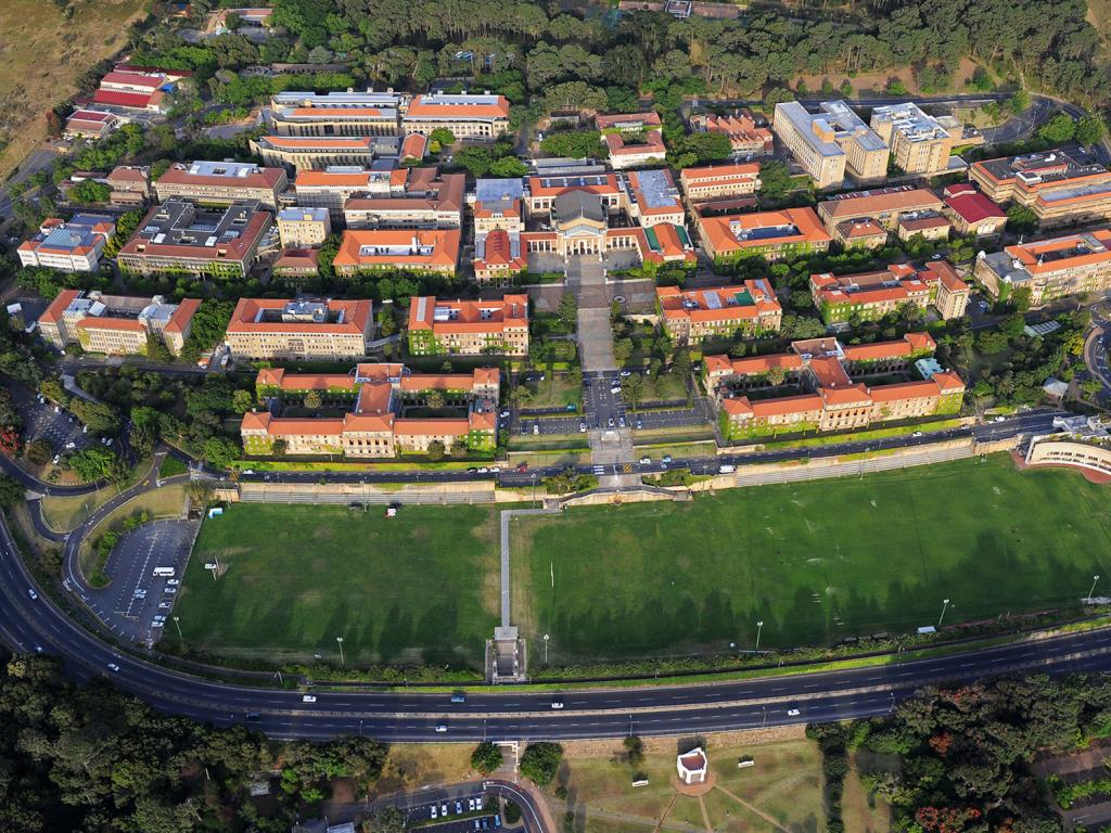 Aerial view of UCT Upper Campus